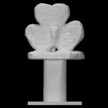 Kleeblatt Statue Thomas moore Scan Büste Bronze Insel vasilevskiy 3d print model - Mito3D