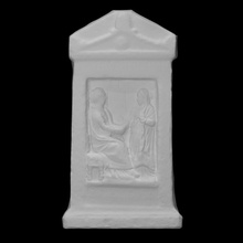 funerária estela Varredura caixa pente jóia espelho museo Maffeiano lapidar 3d print model - Mito3D