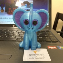 cute elephant cartoon chibi 3d print model - Mito3D