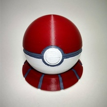 pokemon poke ball echo dot case 2nd gen pokeball amazon sindoh smartassistant3d 3d print model - Mito3D