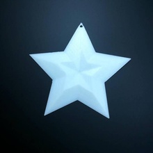 star + & garden pendant ornament decor 3d print model - Mito3D