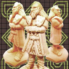 kral cüce masaüstü fantezi minyatür boya heykel Sculptris heykeltıraş Minyatür boyama karakterler 3d print model - Mito3D