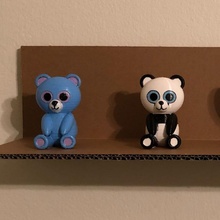 teddy bear toys & games cartoon cute chibi 3d print model - Mito3D