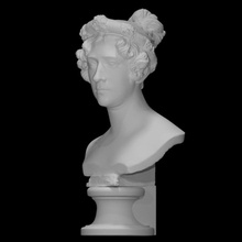bust augusta wilhelmine luise princess hesse-kassel duchess cambridge scan sculpture marble duchess-of-cambridge christian-daniel-rauch 3d print model - Mito3D
