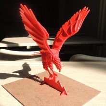 3d puzzle red eagle toys & games animal children kids toy kid printer 3d print model - Mito3D