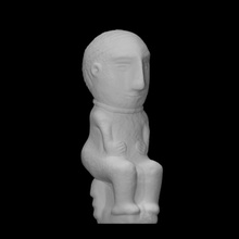 'bog'-standard fake scan sculpture toilet seated forgery yemen 3d print model - Mito3D