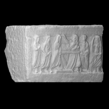 etrusco cinerario urna escanear fragmento urb 3d print model - Mito3D