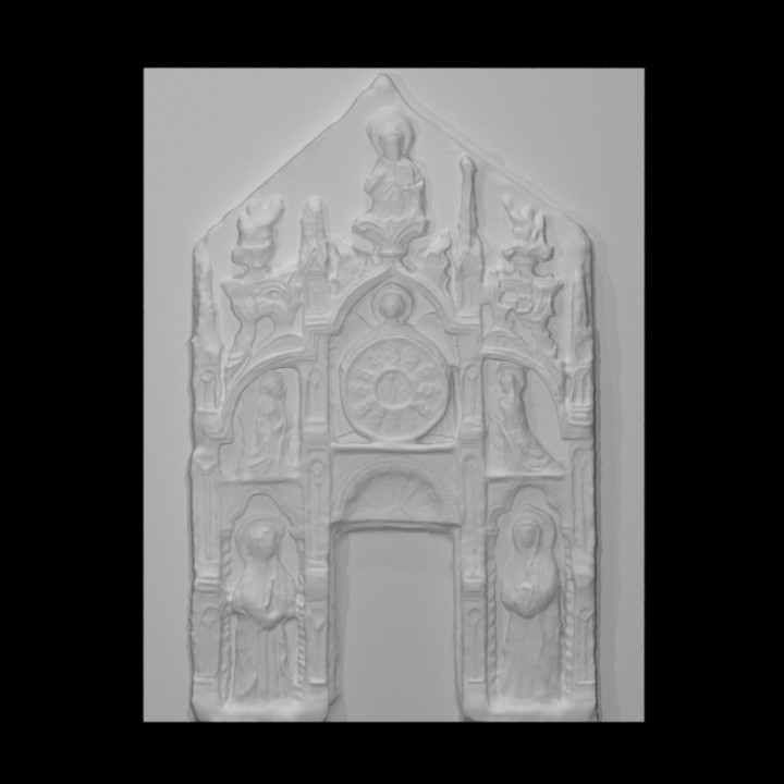 tabernáculo Anunciación santos escanear escultura alivio arquitectónico Verona edículo san floriano 3D print model - Mito3D