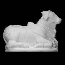 nandi scansione India scultura shiva tempio Toro basalto induismo 3d print model - Mito3D