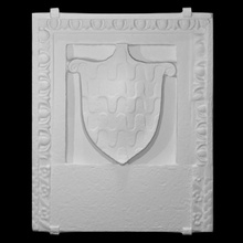 casaco braços Varredura escudo florença crista coat of arms stemma della robbia 3d print model - Mito3D