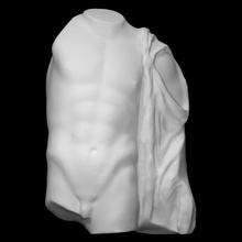 Torso jung Scan griechisch römisch Skulptur Stein Marmor Kopieren Fragment young 3d print model - Mito3D