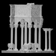púlpito Varredura arquitetura escultura Itália gesso v amp catedral pisa fundida Giovanni Pisan 3d print model - Mito3D