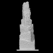 mechanical column scan statue abstract 3d print model - Mito3D