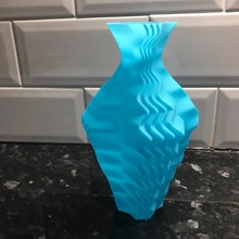 nehir vazo kolay eğlence tencere dalga dalgalı 3d print model - Mito3D