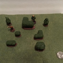 miniature free form bushes tabletop terrain props dungeon dungeons dragons pathfinder 28mm miniatures gaming 3d print model - Mito3D