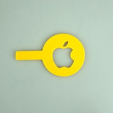 apple fan Kunst logos 3d print model - Mito3D
