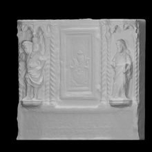 high-relief tabernacle saints cristoforo paolo scan saint musei civici agli eremitani 3d print model - Mito3D