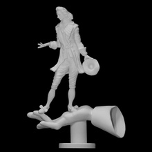monumento Jonathan Swift 39 s Gulliver viagens Varredura estátua bronze ilha vasilevskiy 3d print model - Mito3D