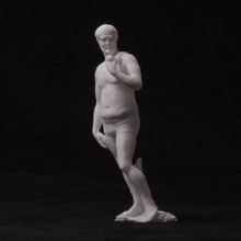 dadbod michelangelo fan art david sculpture cel 3d print model - Mito3D