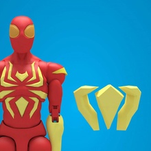 orta gövde deko zipguy 10 zip kravat aksiyon şekil hayran Sanat Örümcek Adam Yenilmezler Demir figürü çizgi roman Ziptie eklemlenme Avengersinfinitywar 3dzipguy demirci 3d print model - Mito3D