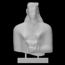 upper limestone votive scan female statue museum cyprus archeological 3d print model - Mito3D