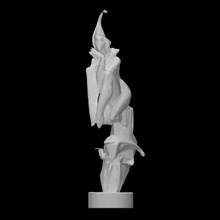 bronze statue smoke break scan island vasilevskiy 3d print model - Mito3D