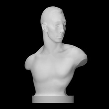 Boxer emil andreasen escanear busto hombre escultura bronce kai kielsen 3d print model - Mito3D