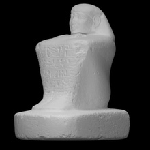 inscrit bloquer statue analyse sculpture 3d print model - Mito3D