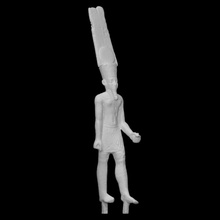 amun-re figurine scan egypt egyptian figure god deity copper amun amunre 3d print model - Mito3D