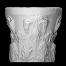 capital corinthian type scan architecture marble italy asian padova 3d print model - Mito3D