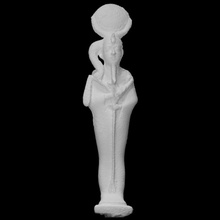 khonsu figurina scansione Egitto tolemaico statuetta copper alloy 3d print model - Mito3D