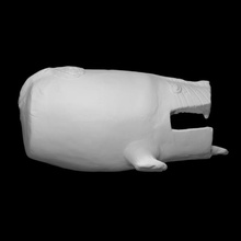 animal vessel form lion scan sculpture ceramic statuette iraq 3d print model - Mito3D