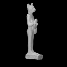 Bastet heykelcik taramak kedi Mısır tanrıça ptolemaik copper alloy 3d print model - Mito3D