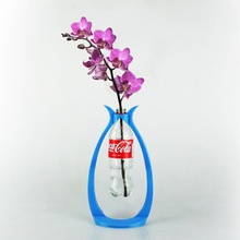 coke vase - life upcycling decoration office 3dprinting supportfree cocacola 3d print model - Mito3D
