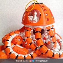 jell-e medusa scout decoration robot toy jellyfish 3d print model - Mito3D
