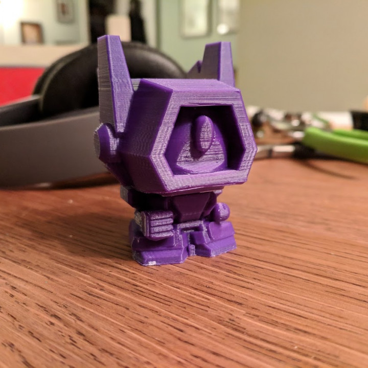 battleroller chibi onda choque fofa mini miniatura tampo mesa Kawaii decepticon 3D print model - Mito3D