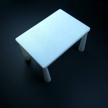 basic table hollow legs 3d print model - Mito3D