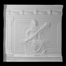 virtue - justice scan female figure relief personified 3d print model - Mito3D
