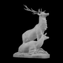 herd deer jardin du luxembourg paris scan 3d print model - Mito3D