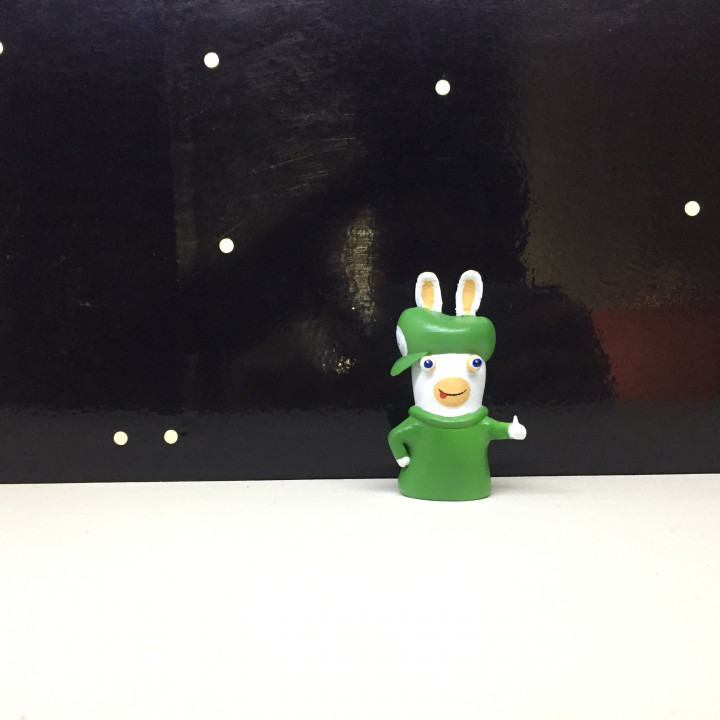 Rabbid luigi Spielzeuge Spiele Nintendo niedlich Zahl Spaß Charakter Mario Video Spiel Super Kaninchen 3D print model - Mito3D