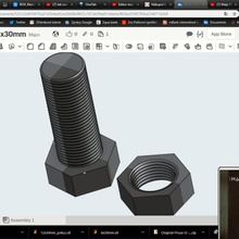 screw nut screwwithnut 3d print model - Mito3D