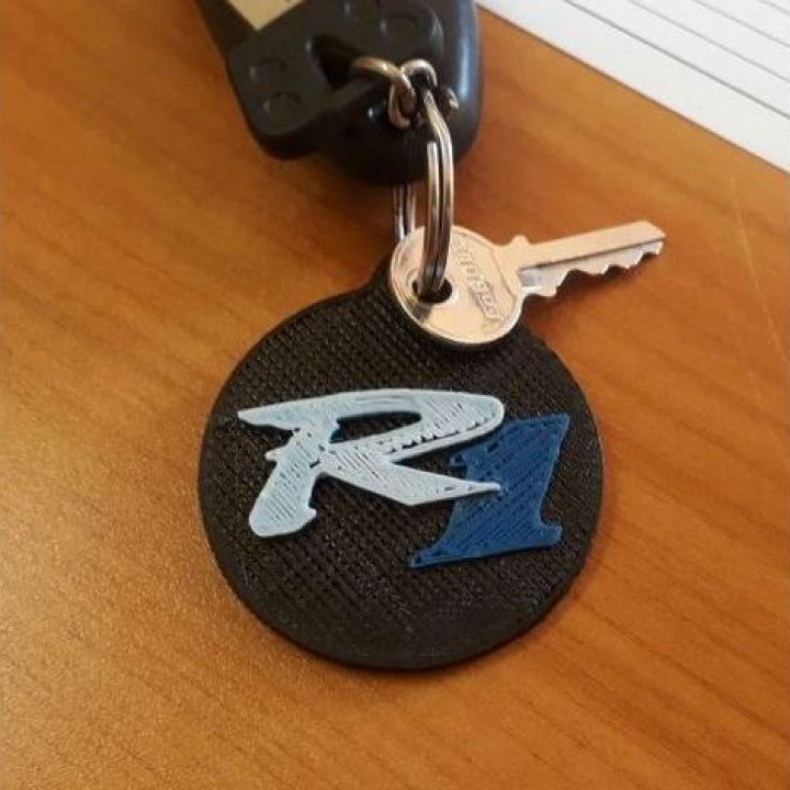 yamaha r1 keyring keychain 3D print model - Mito3D