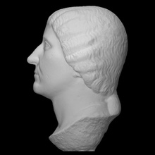 portrait elderly matron scan bust head mother mythology roman sculpture statue woman marble 3dprint 3dscan heritage empire cultural wife hairstyle archeology 3d print model - Mito3D