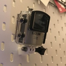 ikea skadis - gopro mount action cam gopromount actioncam pegboard ikeahack 3d print model - Mito3D