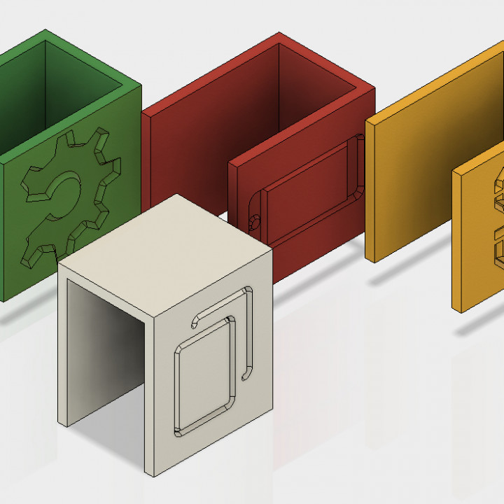 ikea alex cajón etiquetas organización etiqueta 3D print model - Mito3D