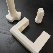 c clamp gopro binmek aksiyon kelepçe kam 3d print model - Mito3D