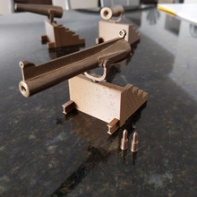 modulare cannoni giocattoli Giochi miniatura cannone 3d print model - Mito3D