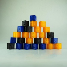 alfabeto blocchi giochi giocattoli i 3d print model - Mito3D