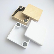 magna box impresión láser corte soporte caja envase escritorio tapa imán papelería almacenamiento organizador caddie artículos hogar 3d print model - Mito3D