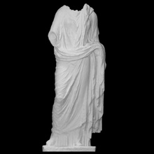 estatua livia escanear Alemania Roma escultura mármol fragmento 3d print model - Mito3D